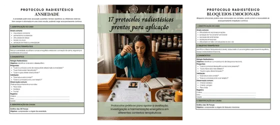 17 protocolos radiestésicos prontos para aplicação