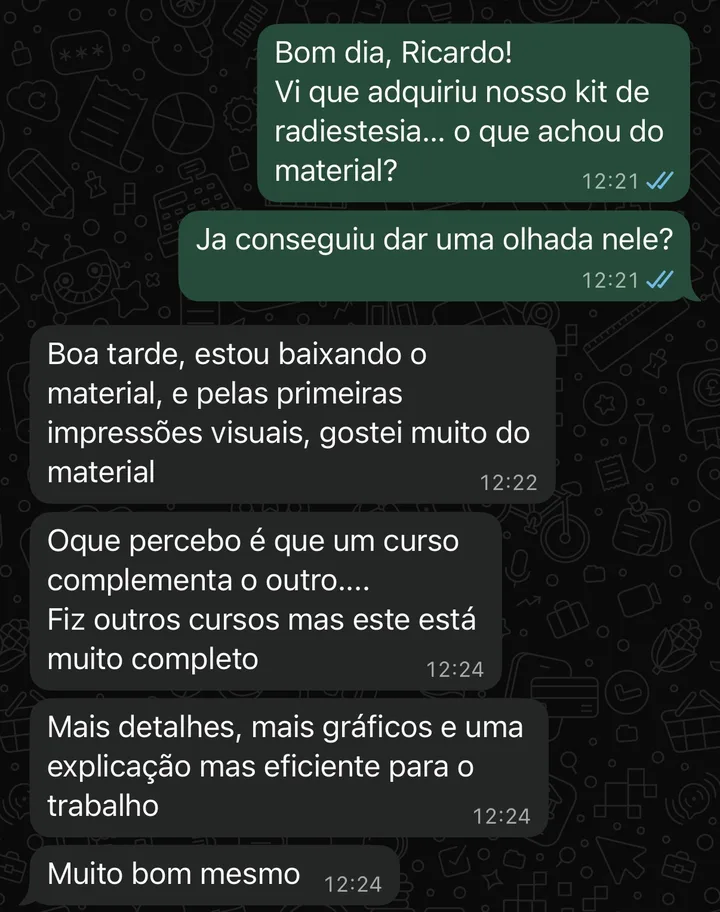 Depoimento real via WhatsApp