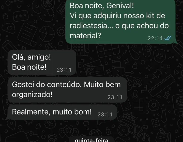 Depoimento real via WhatsApp
