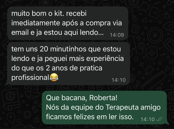 Depoimento real via WhatsApp